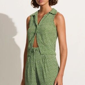 NWT FAITHFULL THE BRAND - Vivi Top in Azulejo